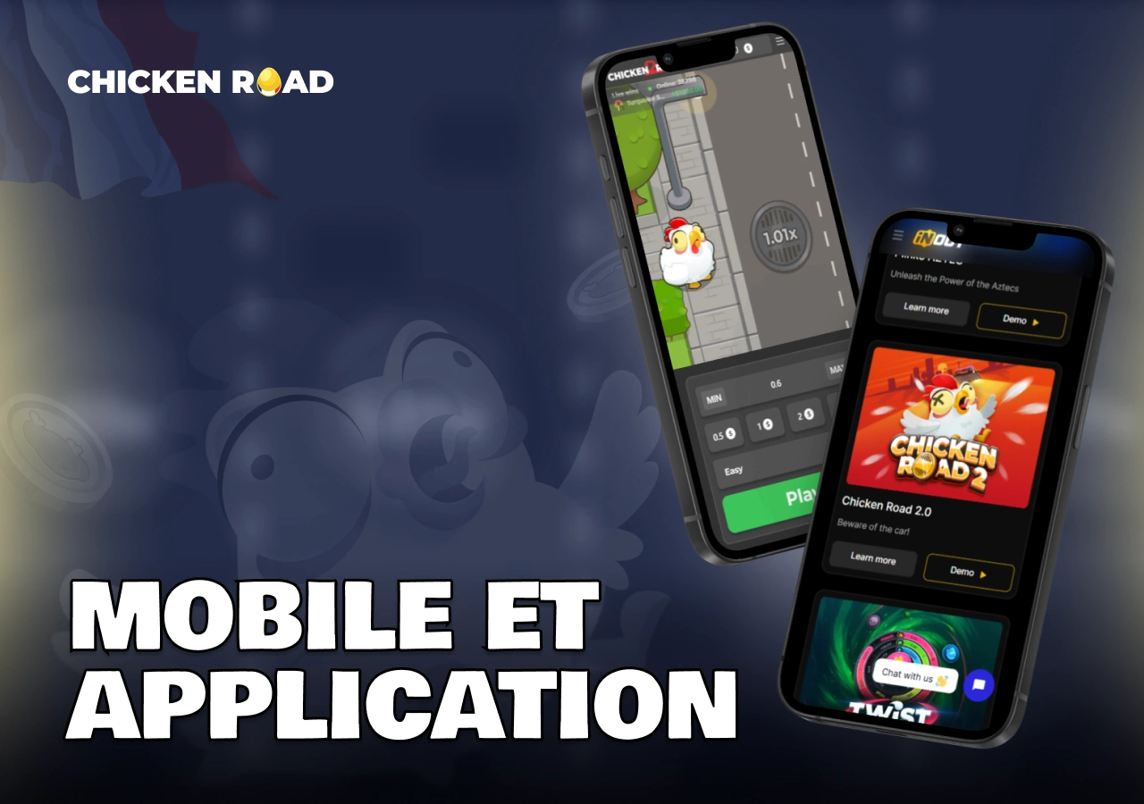 Chicken Road 2 disponible sur mobile et application en France pour jouer facilement partout et à tout moment